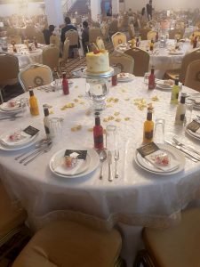 The Grand Venue - seating with cake stand